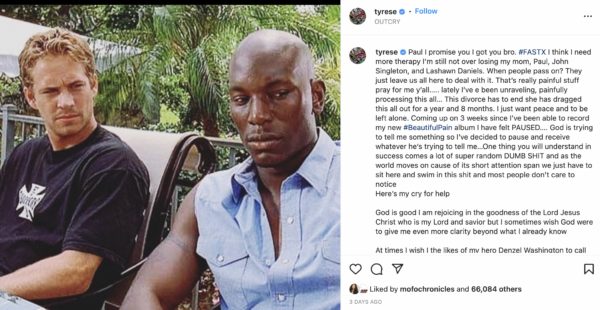 ‘That’s Really Painful Stuff’: Tyrese Explains He Needs More Therapy Following the Loss of His Mom, John Singleton and Others