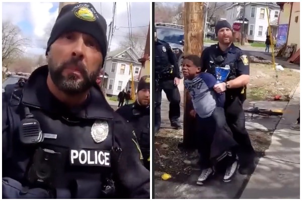 ‘Just Keep Walking, Dude’: Syracuse Cops Give Dismissive Response to Concerned Bystander Who Claims They Snatched an 8-Year-Old Boy Off a Bike for Allegedly Stealing Chips
