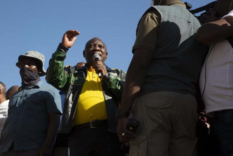 Protesting miners stop speech by South Africa’s president