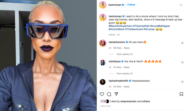 ‘Thought This Was Jada with a New ‘Matrix’ Movie’: Tami Roman’s Latest Pic Has Fans Comparing Her to Jada Pinkett Smith  