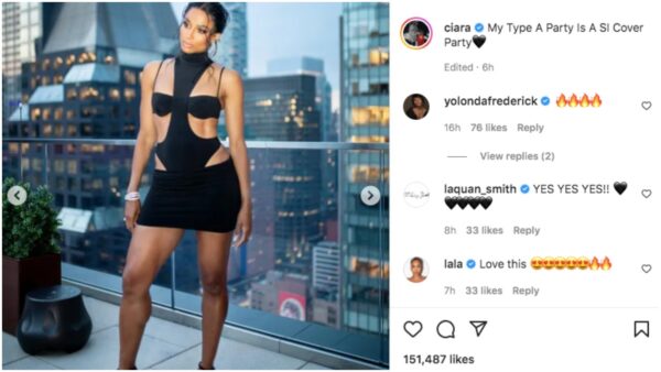 ‘Body is Crazy’: Ciara Blows Fans Away with Skimpy Cutout Dress