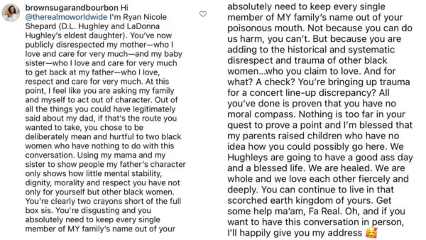 ‘Get Some Help Ma’am’: D.L. Hughley’s Daughter Invites Mo’Nique to an ‘In Person’ Discussion After the Comedian Makes ‘Mean’ Comments  About Their Family, Mo’Nique Accepts Invite