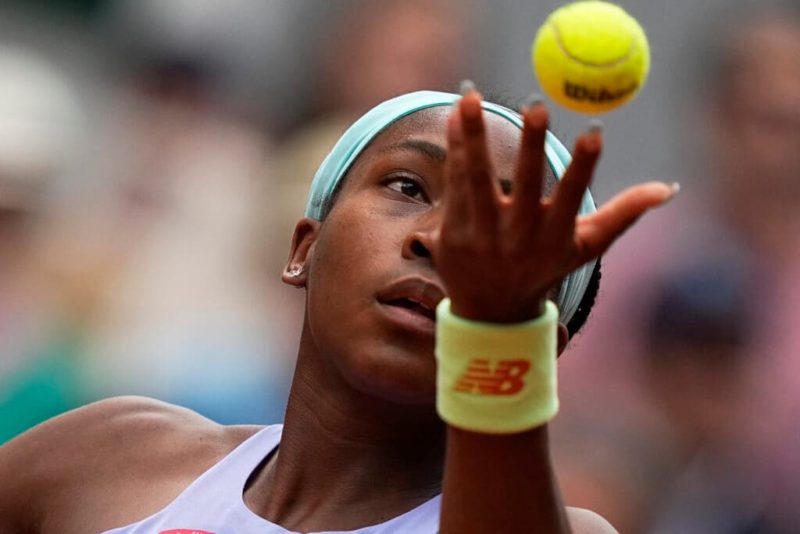 Coco Gauff facing Iga Swiatek today in the French Open