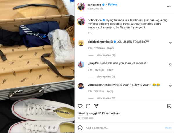 ‘He Real Life Jason Pitts’: Chad Johnson Shares His Packing Tricks When Traveling on an Airplane 