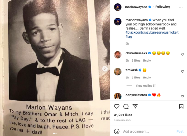 ‘You Grew Into Your Ears’: Marlon Wayans’ Throwback Post Has Fans Bringing Up His Youthful Appearance