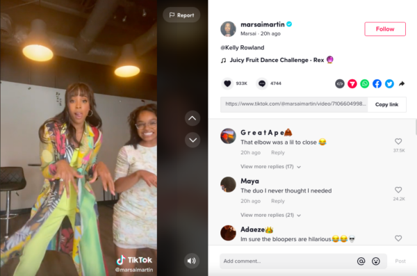 ‘A Couple of Them Hits Looked Too Real’: Kelly Rowland and Marsai Martin Had Fans Shook After Participating In This TikTok Trend