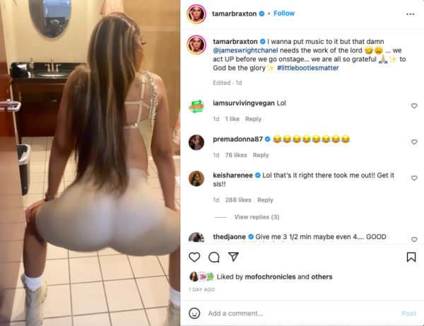 ‘She Gon Slap the Piss Out Her!’:Tamar Braxton’s Fans Bring Up the Singer’s Mom Evelyn After She Shared a Twerking Video