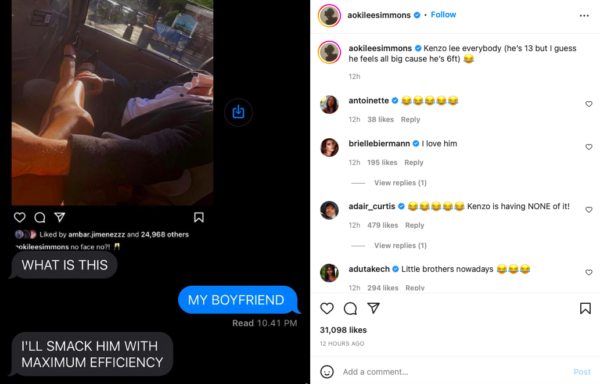 ‘He Want Him Outta Hereeee’: Kimora Lee Simmons’ Son Kenzo Lee Checks Older Sister Aoki Lee Simmons After Posting Photo with Boyfriend