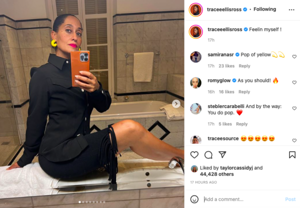 ‘Your Legs Are a National Treasure’: Tracee Ellis Ross’ ‘Feelin Myself’ Post Draws Eyes to Her Long Legs 