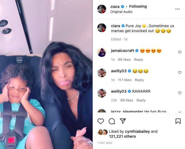 ‘He Straight Two Pieced You’: Ciara’s Video with Son Win Took a Turn After the Toddler Did This 