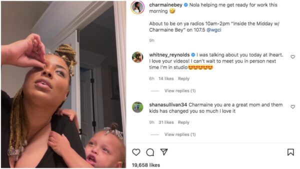 ‘It’s The Squint Eye for Me’: Fans Are Cracking Up Over ‘Black Ink Crew: Chicago’ Star Charmaine Bey’s Daughter Helping Her Get Ready for Work