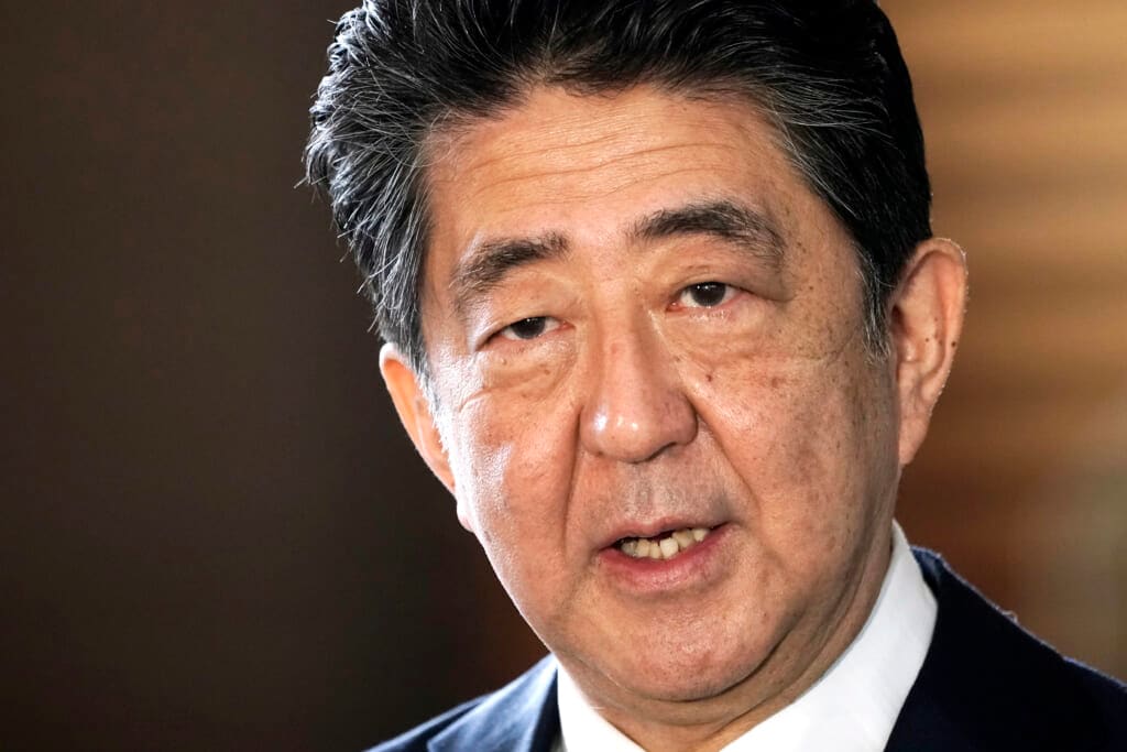 Former Prime Minister of Japan Shinzo Abe shot during campaign speech