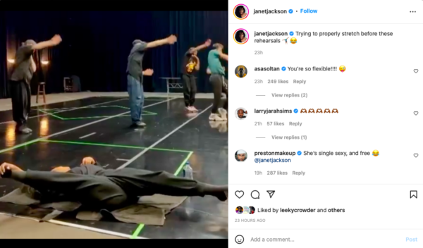 ‘Jermaine Dupri Fumbled This?’: Janet Jackson Showcases Her Flexibility In Rehearsal Video