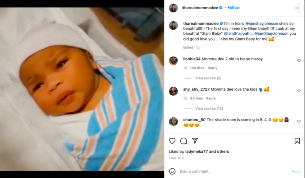 ‘One Thing Momma Dee Gon Do Is Piss the Bam Off’: Momma Dee Shares a Video of Shay Johnson’s Baby Girl, Fans React 