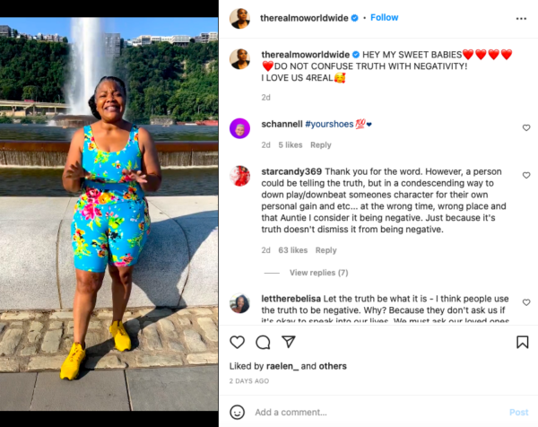 ‘Hopefully She Can Digest Her Own Wisdom’: Mo’Nique Offers Advice on When to Accept the Truth
