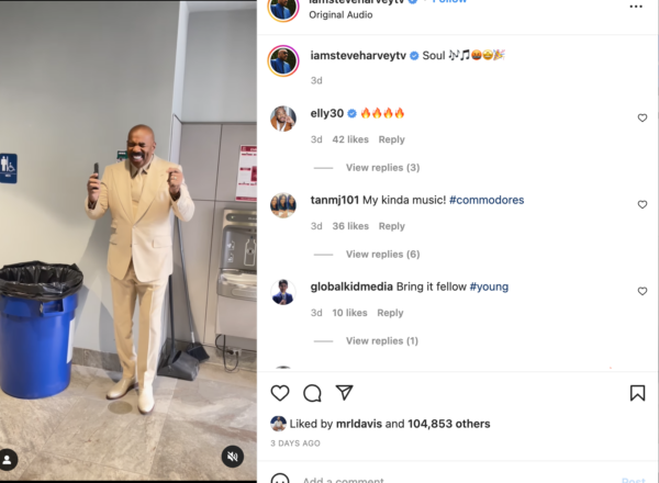‘Steve Know He Be Clean With It’: Steve Harvey Steals the Show with Fly Fit and Old School Jam Session