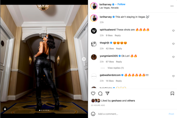 ‘Single Lori Is Bad’: Lori Harvey Stuns Fans with the ‘Backside’ Of Her All Black Attire 