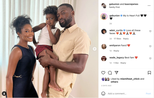 ‘She Has So Much Personality’: Gabrielle Union Family Photo Takes a Turn When Fans Zero In on Kaavia James’ Expressions 