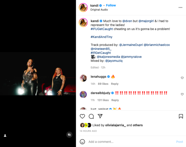 ‘Now Tiny You Stayed Over and Over and Over’: Tiny Harris and Kandi Burruss’ Cover for Dvsn’s ‘If I Get Caught’ Goes Left When Fans Bring Up T.I.’s Indiscretions 