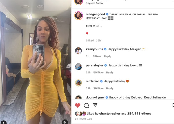 ‘This Is 41’: Meagan Good Rings in Her 41st Birthday with Steamy New Post, Fans React 