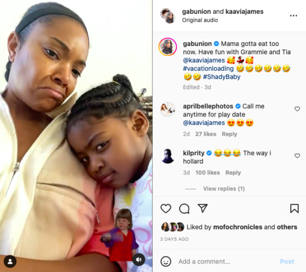 ‘Shady Baby Big Mad’: Fans React After Gabrielle Union Tells Her Daughter Kaavia James That She’s Going on Vacation Without the Toddler