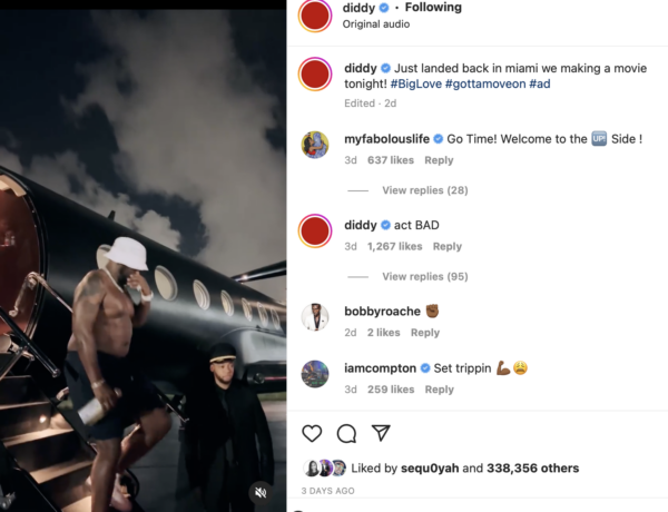 ‘He Got Some Happy Weight’: Diddy’s Private Jet Post Derails When Fans Zoom In on His ‘Dad Bod’