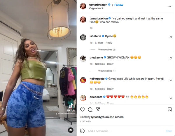 ‘It’s the Background Commentary for Me’: Tamar Braxton Left Fans In Tears When Discussing Her Weight Loss and Weight Gain Woes