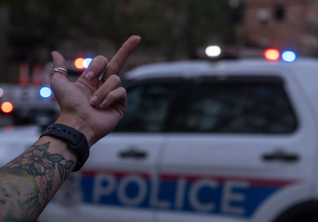 Viral Video Shows White ‘Kid’ Flipping Off, Cursing At Cops And Walk Away Unscathed