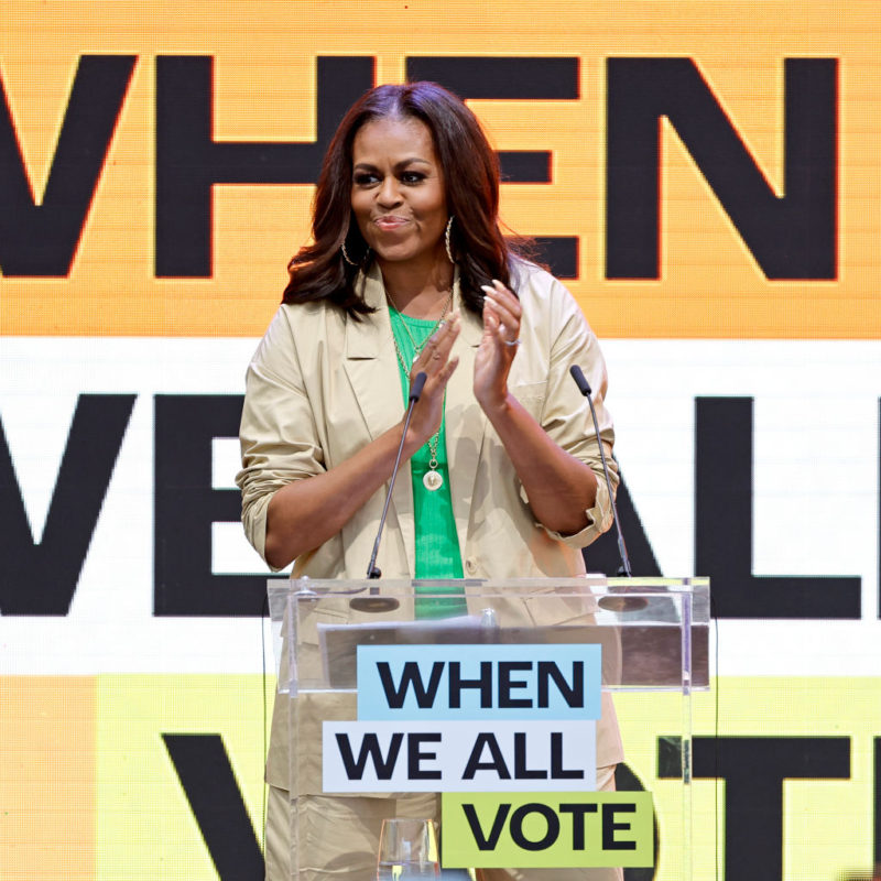 Michelle Obama And Chris Paul Celebrate National Black Voter Day [Watch]