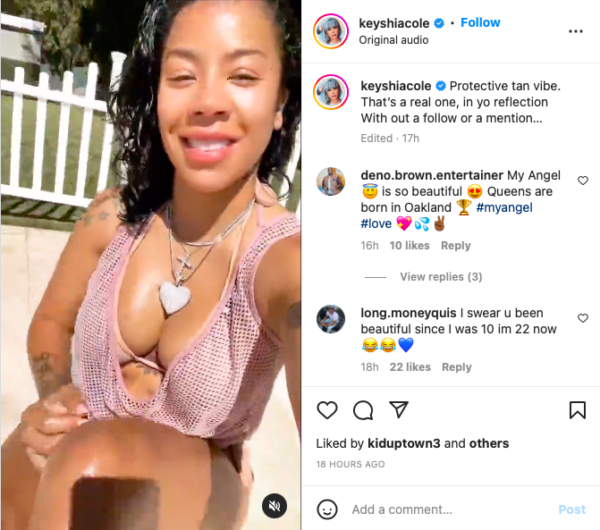 ‘Breathtakingly Beautiful’: Keyshia Cole’s Fans Are Mesmerized By the Singer’s Beauty as She Uploads a Make-Up Free Video:’ You are so Breathtakingly Beautiful’