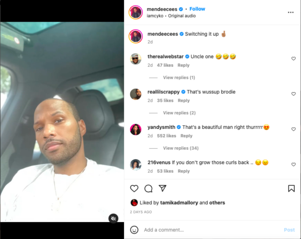 ‘Switch It Back’: Mendeecees Harris Causes a Social Media Frenzy after He Switches Up His Signature Look
