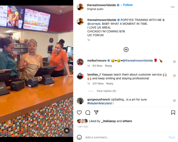 ‘Don’t Do It!’: Fans Are Left In Shambles After Mo’Nique’s Popeyes Training Video Derails When a Customer Does This and the Comedian Reacts 