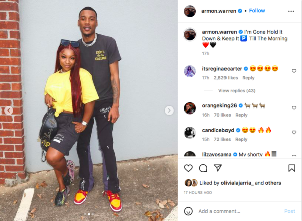 ‘That Boy Lucci Swinging the Air’: Fans are Over the Moon After Reginae Carter and Armon Warren Make Their Debut as a Couple on Instagram