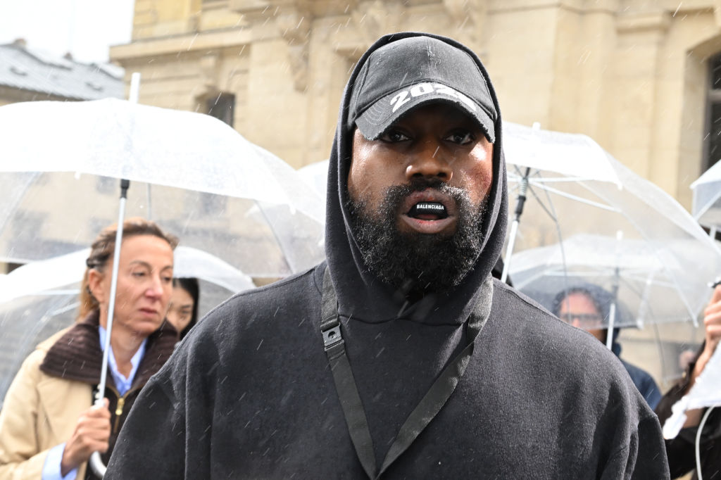 Kanye West Sports ‘White Lives Matter’ Shirt At Yeezy Paris Fashion Week Show