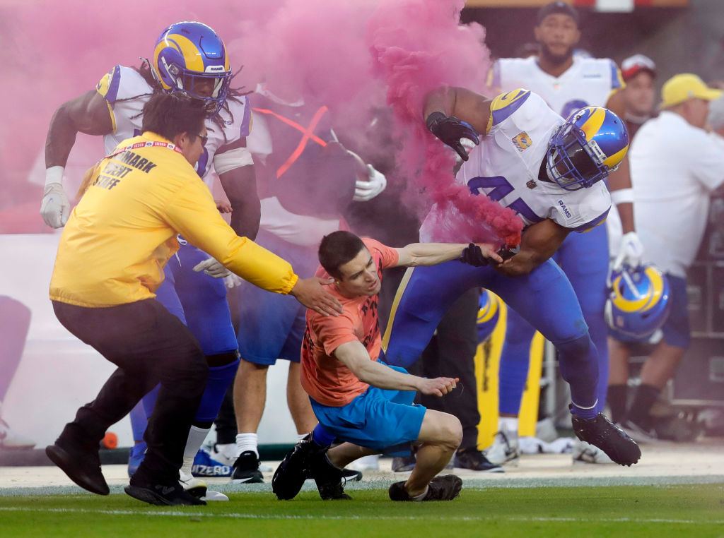 NFL ‘Karen’: Man Who Ran On Field Calls Cops On Rams Players Who Tackled Him