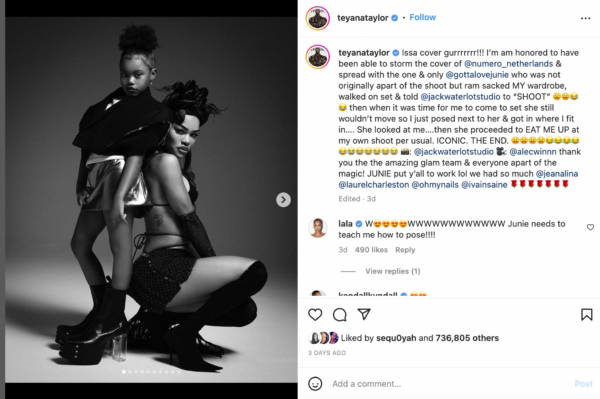‘Let Little Black Girls be Little Black Girls’: Fans Race to Teyana Taylor’s Defense After Critics Slam Her for Allowing Daughter to Wear Her Clothes