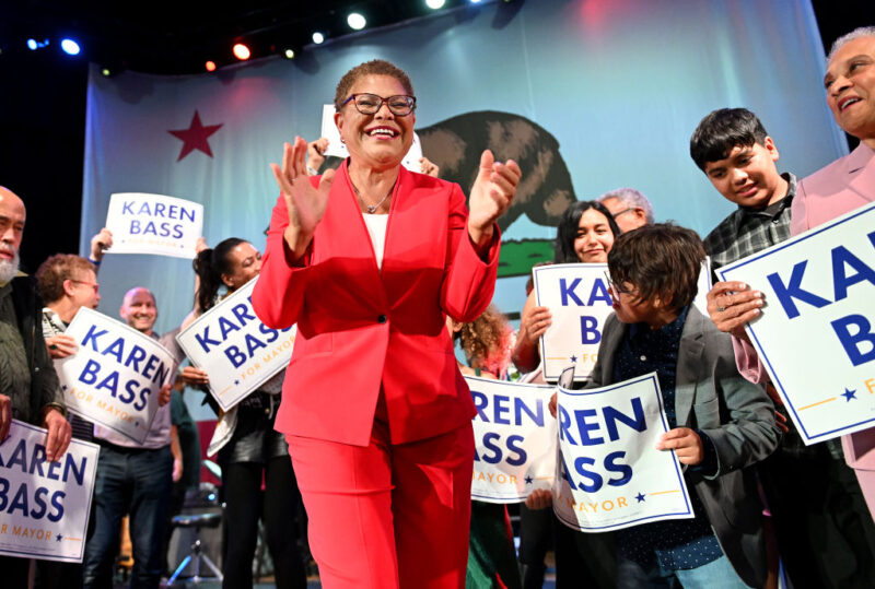 Karen Bass Wins Election To Become First Black Woman Mayor Of Los Angeles