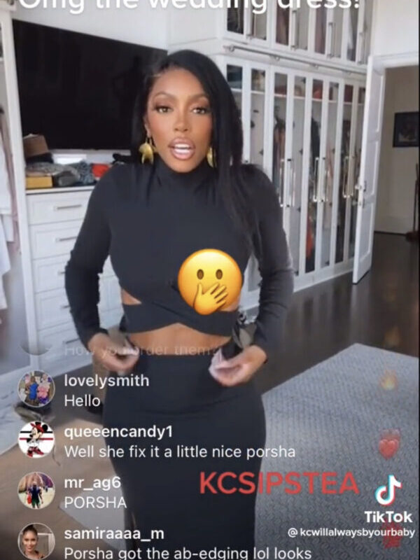 ‘Porsha Doing Everything to Make Sure We Care About Her Husband’s Fourth Marriage’: Fans React After Porsha Williams Accidentally Shows Off Her Wedding Dress 