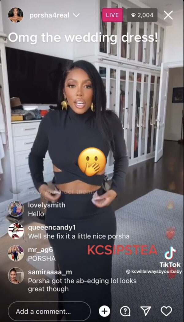 ‘Porsha Doing Everything to Make Sure We Care About Her Husband’s Fourth Marriage’: Fans React After Porsha Williams Accidentally Shows Off Her Wedding Dress 