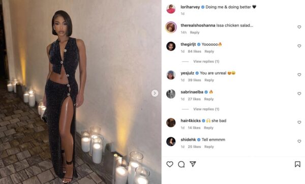 ‘Never Had to Do Much’: Lori Harvey Continues to Prove Why She’s That Girl In Newest Instagram Shot