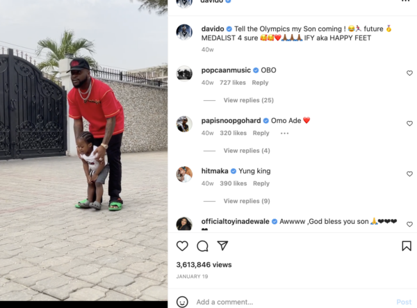 Davido’s 3-year-old Son Dies In a Drowning Accident, Nigerian Police Question Staff