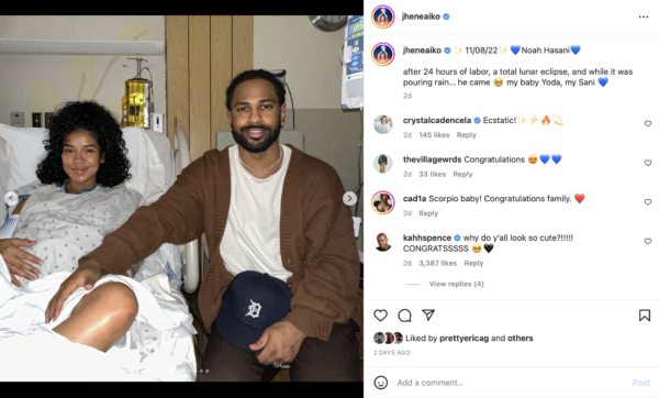 Fans React After Jhené Aiko and Big Sean Announce That They Have Welcomed Their First Child Together: ‘I’m So Happy for Those Two’