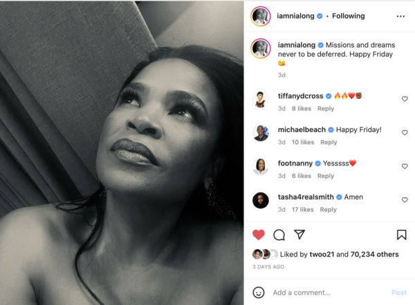 ‘Keep Going, Sista’: Nia Long’s Recent Post Has Fans Thinking She’s Talking About Fiancé’s Infidelity