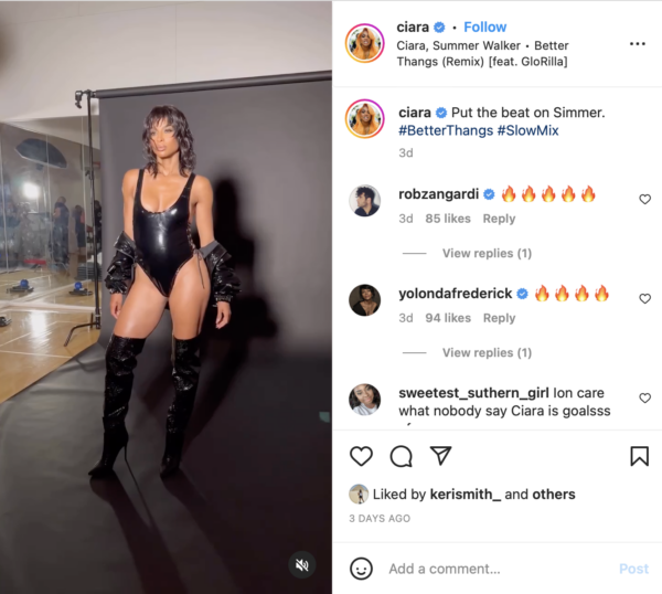 Ciara’s Fans Are Left Stunned After the Singer Showcases Her Toned Physique In This Black Number: ‘It’s Giving Nothing but Natural’