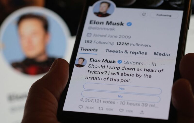 Elon Musk Polls Twitter Asking If He Should Step Down. Unsurprisingly, Nearly 60% Say ‘Yes’
