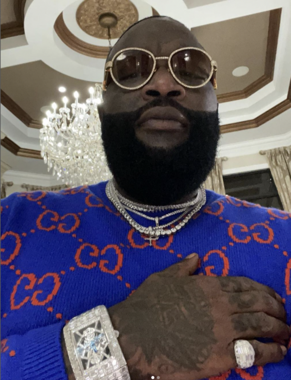 ‘Rick Ross Does Rich White People S–t, But In Black’: Rick Ross Shows Fans His New Custom Table Made from an Airplane Engine  (Video)
