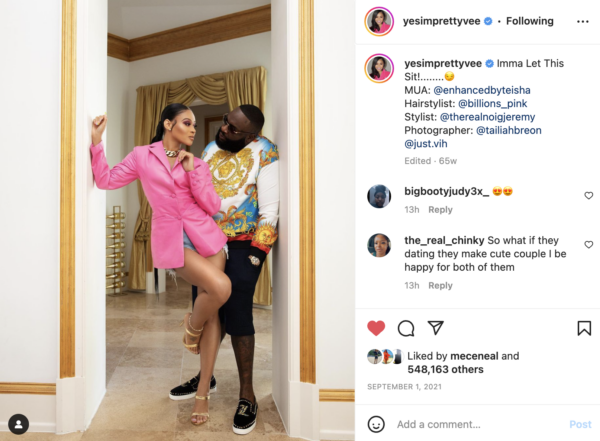 ‘That’s Just What it Is’: Comedian Pretty Vee Seemingly Confirms She’s Dating Rick Ross