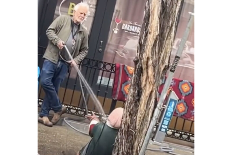 San Francisco Man Defends Spraying Homeless Woman With Water Hose In Viral Video