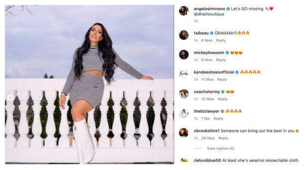 ‘Gotti Said Aht Aht, You My Lady Now #Classy’: Angela Simmons’ Pics Has Fans Thinking Yo Gotti Is Behind Her New Chic Style