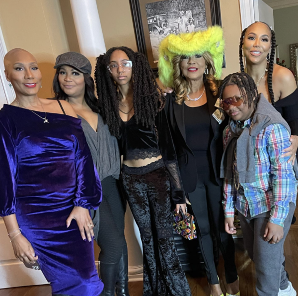 ‘Oh Snap That’s Logan?’: Tamar Braxton’s Family Pic Celebrating Mom Derails When Fans Focus on Son Logan Looking Like His Father, Vince Herbert